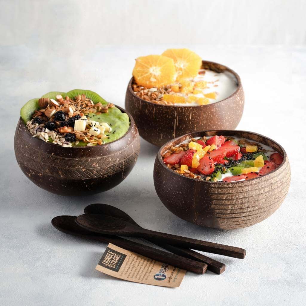 Coconut Bowl Set | Reusable Natural Kitchenware