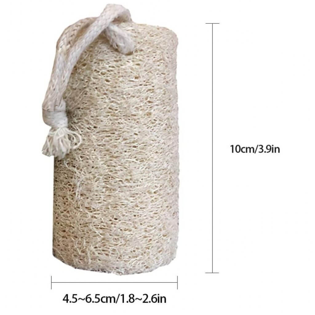 Natural Loofah Sponge | 100% Organic Eco-Friendly Exfoliator & Plastic-Free Cleaning Tool