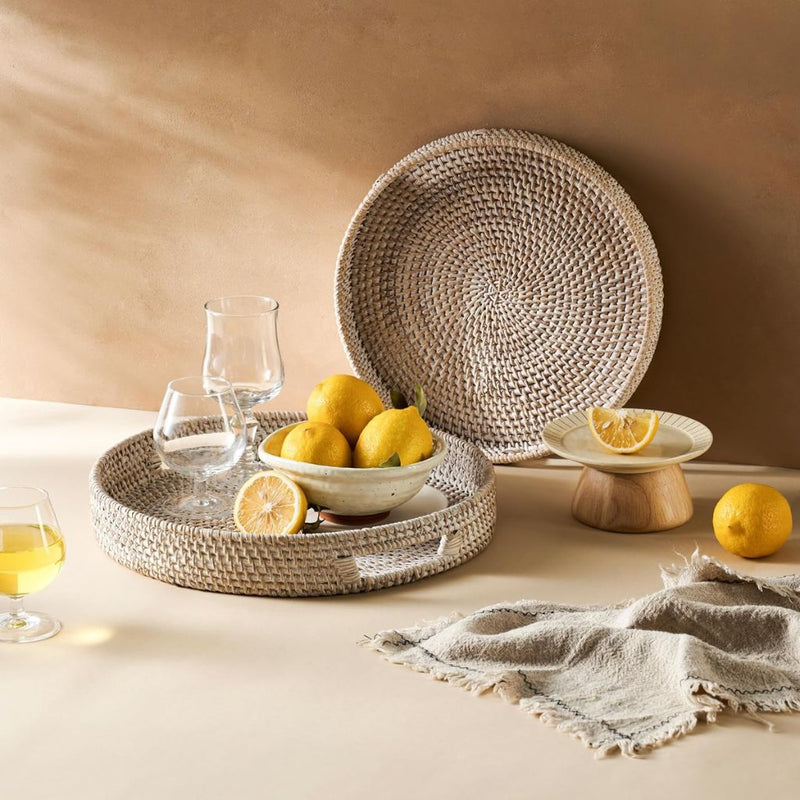 Handwoven Rattan Trays